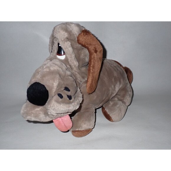 Vtg‎ 1986 ANIMAL PLAYTHINGS Plush KENNEL CLUB SAD BASSET HOUND Wrinkle Puppy Dog - Picture 1 of 8